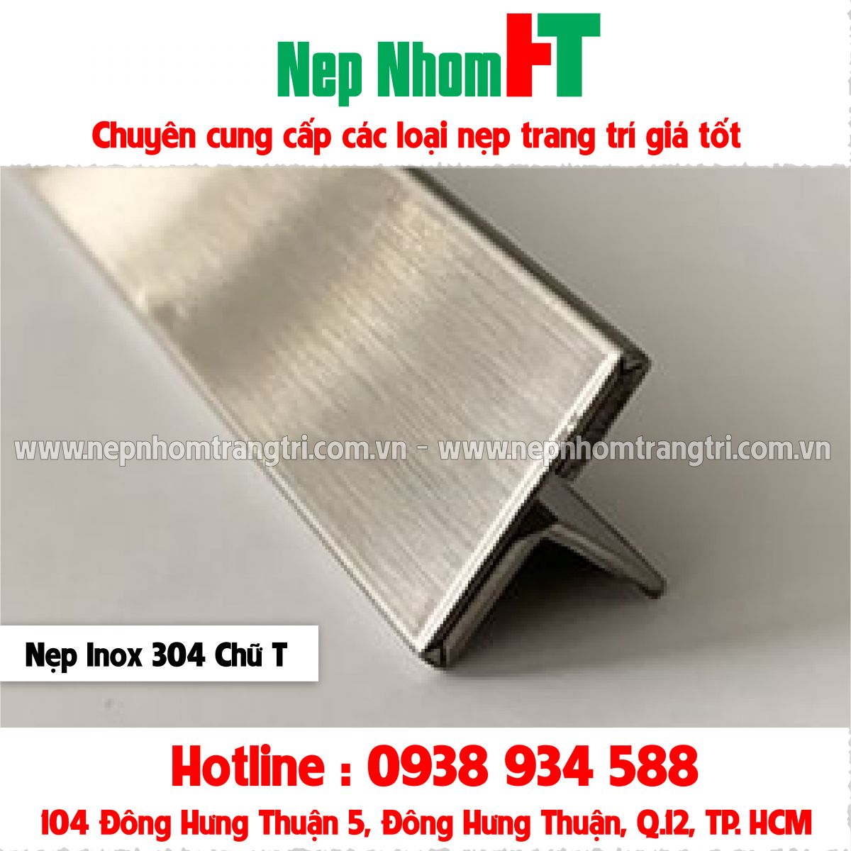 NẸP INOX 304 CHỮ T