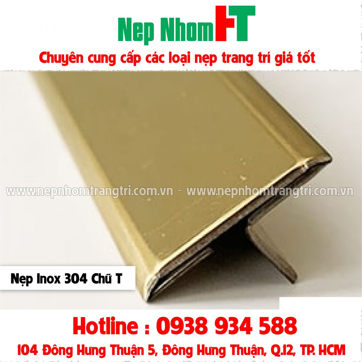 NẸP INOX 304 CHỮ T