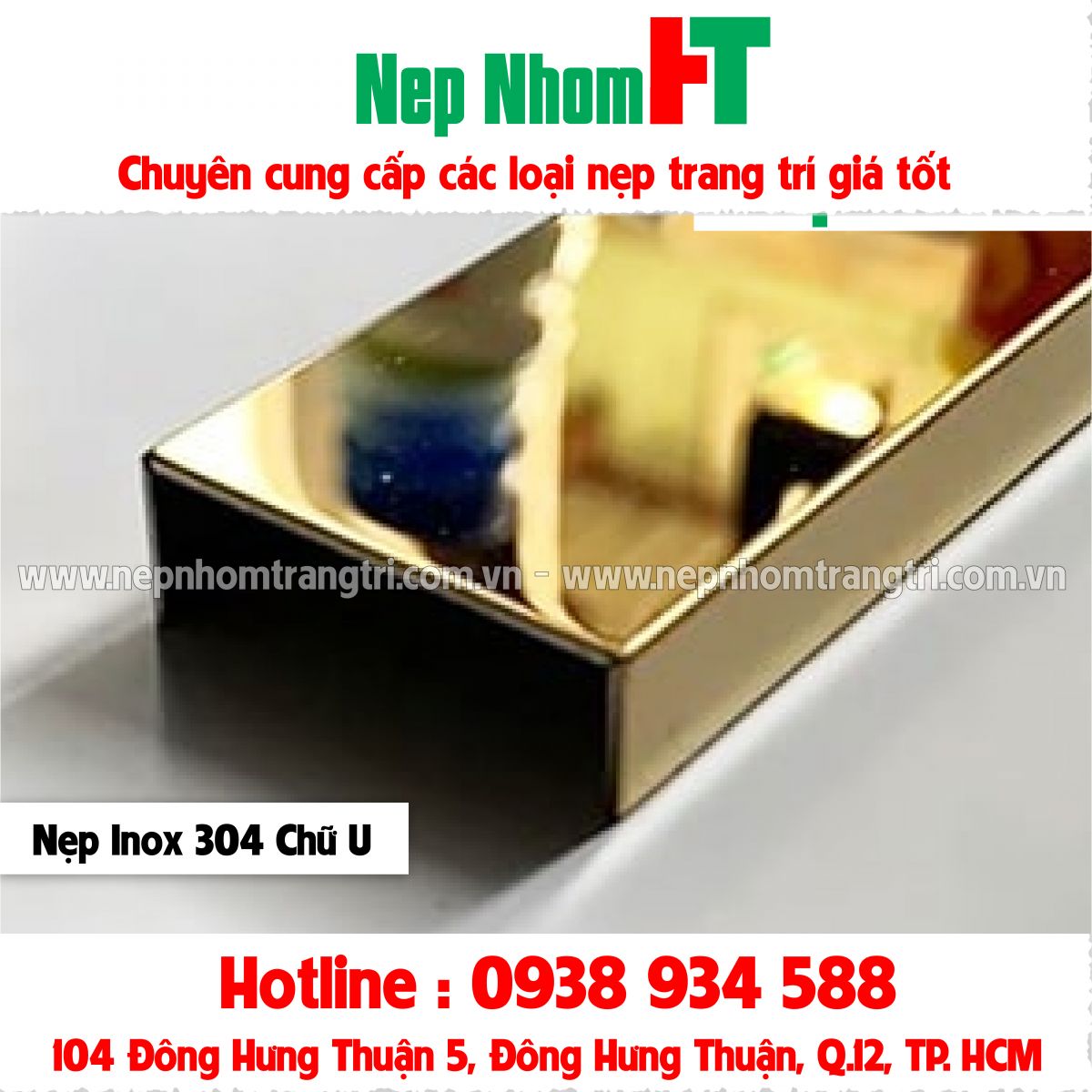 NẸP INOX 304 CHỮ U