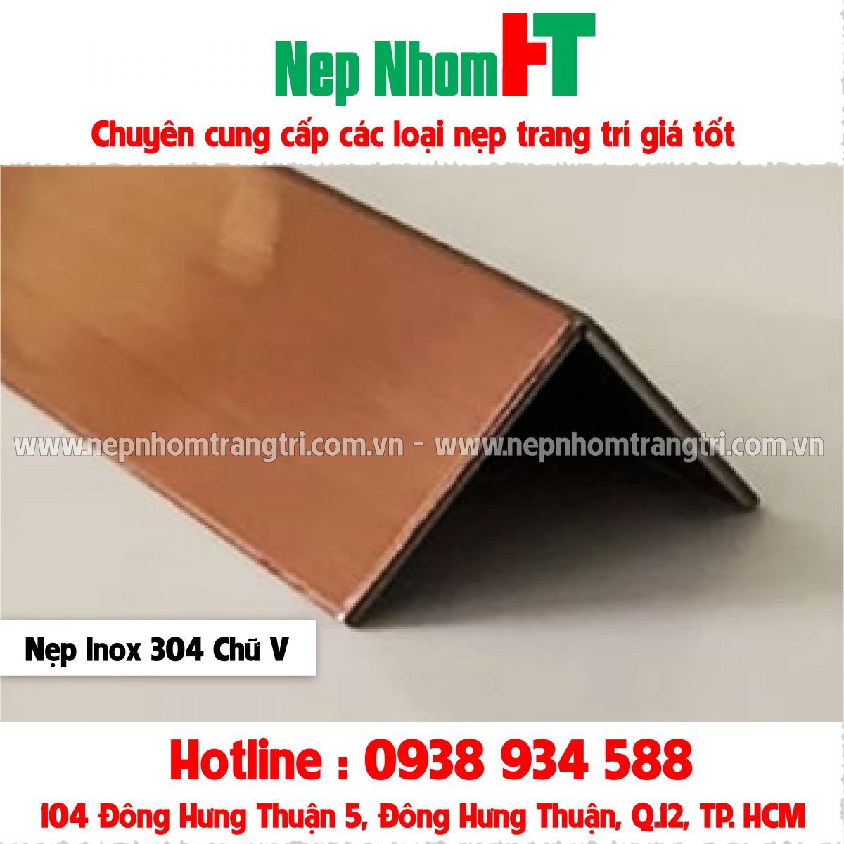 NẸP INOX 304 CHỮ V