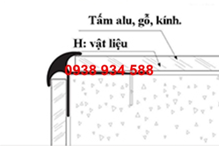 nẹp bo cạnh 3mm