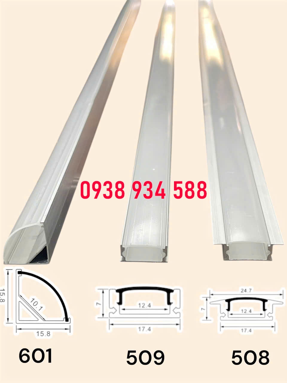 led góc