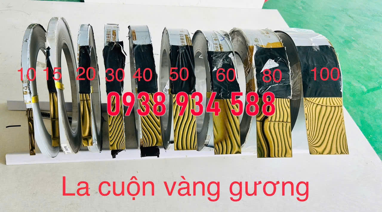 LA CUỘN INOX VÀNG GƯƠNG