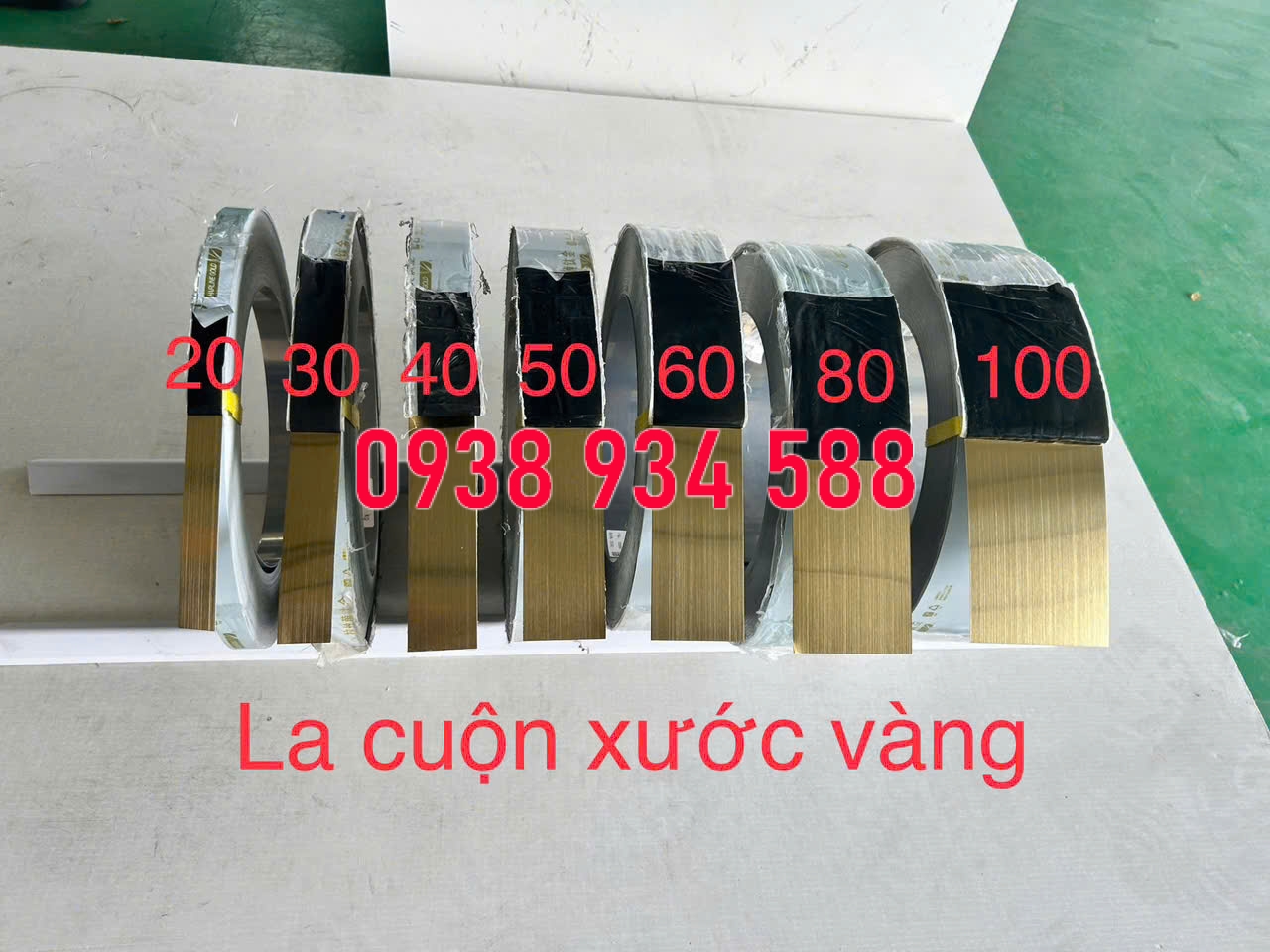 LA CUỘN INOX VÀNG XƯỚC